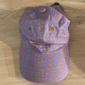 BAGGU Baseball Hat in Trippy Lavender Checker
